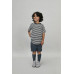Gray Label detské tričko- Nearly Black/Off White